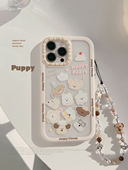 趣味小狗头适用iphone17pro max手机壳苹果14新款 16女11原创卡通ins风13pro全包14pro亚克力透明15挂绳XR硬壳