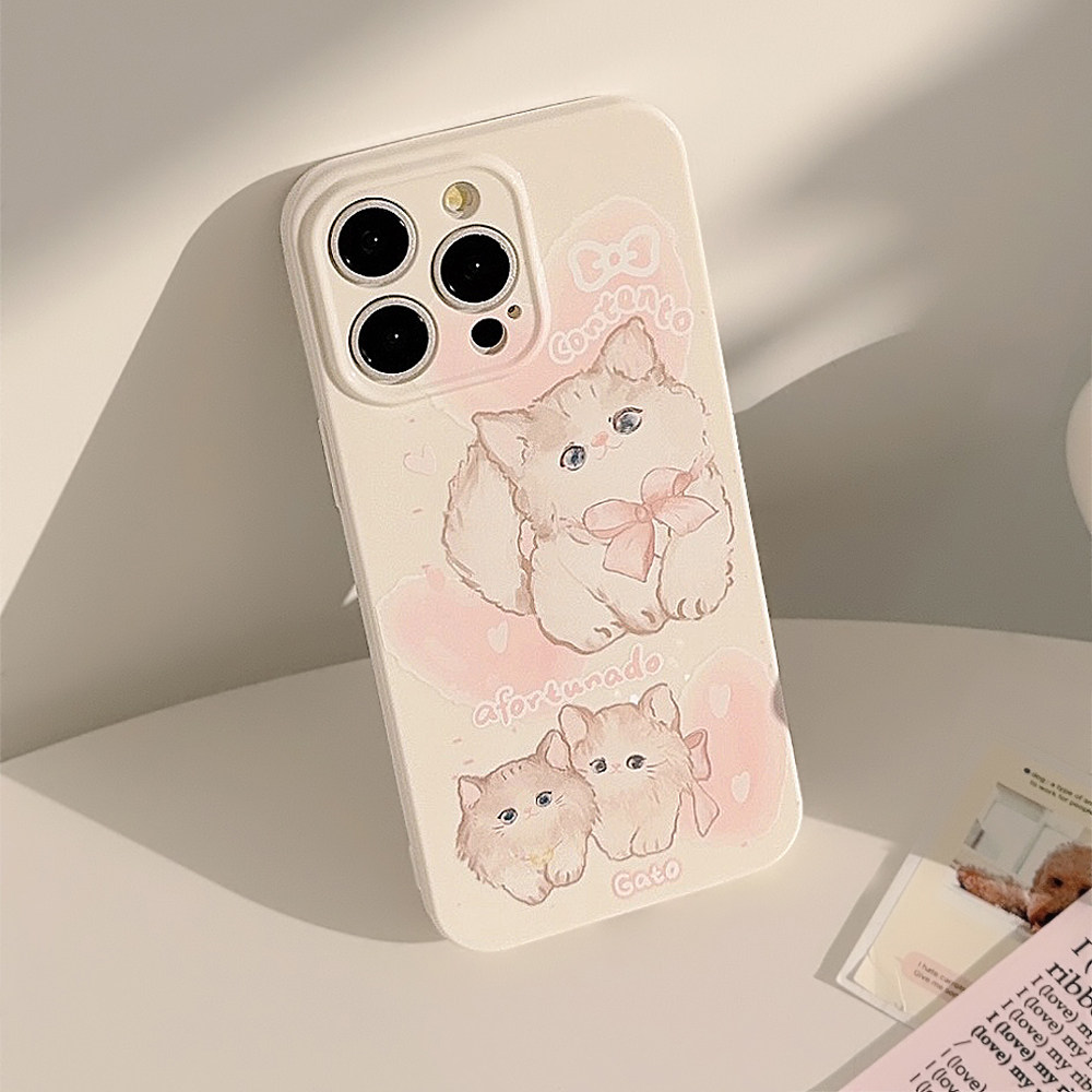 少女可爱布偶公主风猫咪适用苹果16promax手机壳iphone17新款14pro女款12日韩小众卡通全包11软壳15plus网红