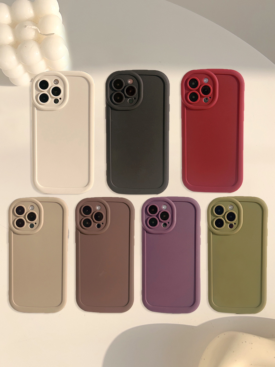 简约纯色高级感磨砂适用iphone15promax手机壳苹果16新款13全包14女12软壳14promax苹果11保护套xr小众xs防摔