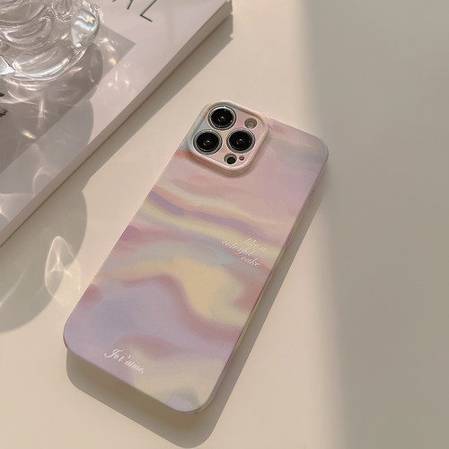 小众ins日落晚霞适用苹果17手机壳iPhone13pro max新款16pm女12pro全包11网红文艺风13菲林硬壳12亮面15