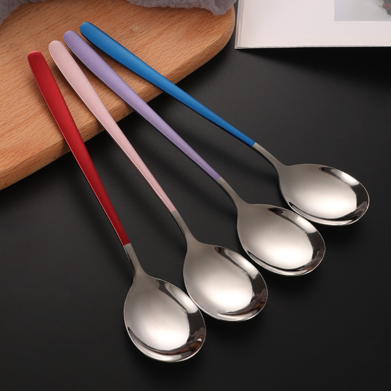 不锈钢汤勺网红韩式ins长柄汤匙