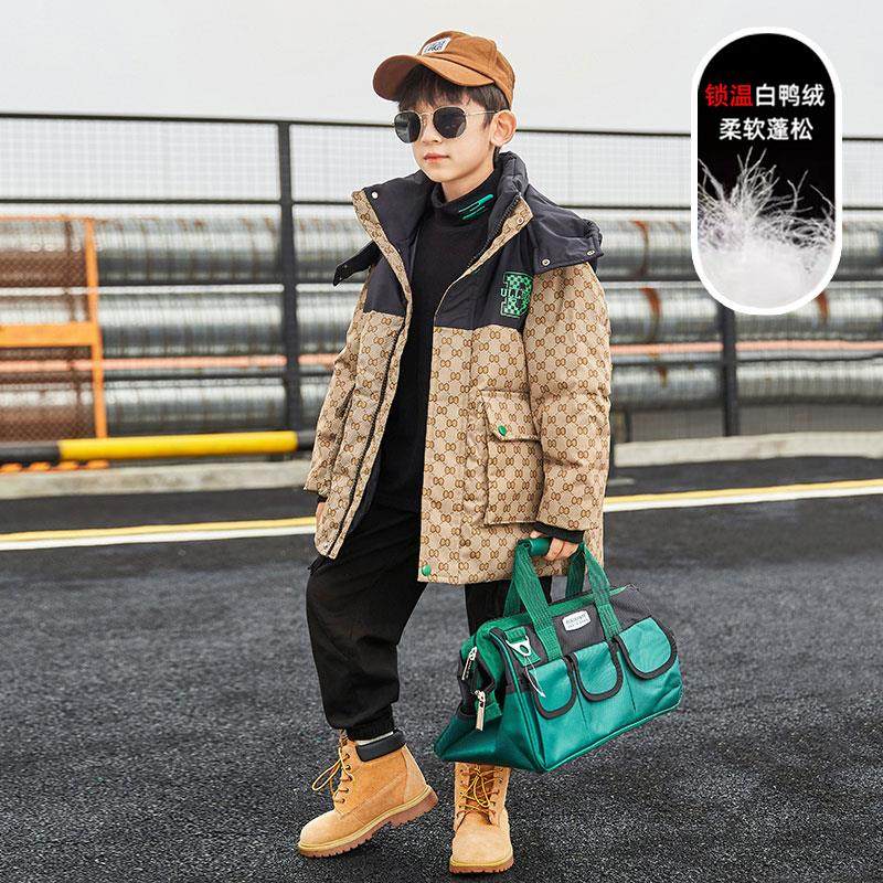 冬装派潮中大童冬季新款外套男童2023加厚羽绒服中长版洋男孩儿童,童装/婴儿装/亲子装,羽绒服,淘宝优惠券,粉丝福利购,淘宝优惠卷