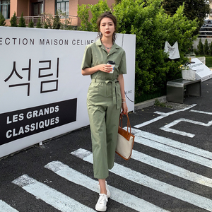 工装连体裤女夏季2025新款高级感气质休闲连衣裤时尚连身裤潮图片