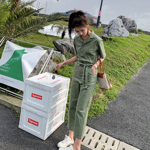 工装连体裤女夏季2025新款高级感气质休闲连衣裤时尚连身裤潮图片
