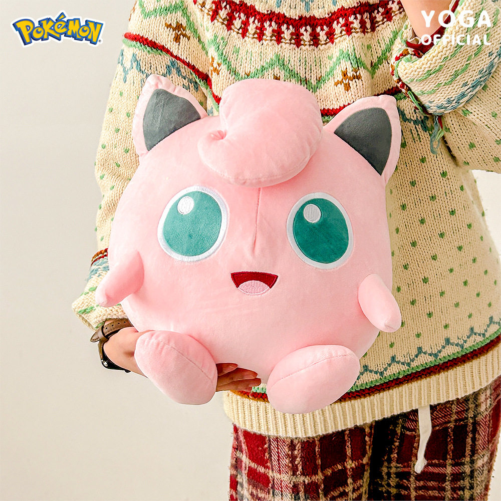 正版宝可梦Pokemon胖丁毛绒公仔卡通粉色团子抱枕玩偶礼物布娃娃
