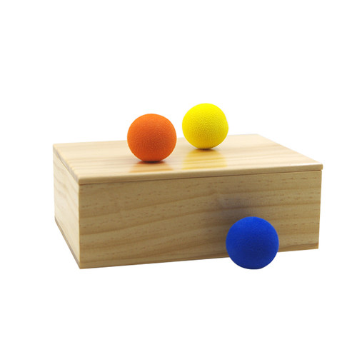 包邮盒中球Balls in box小球进木盒四度空间近景魔术道具400magic