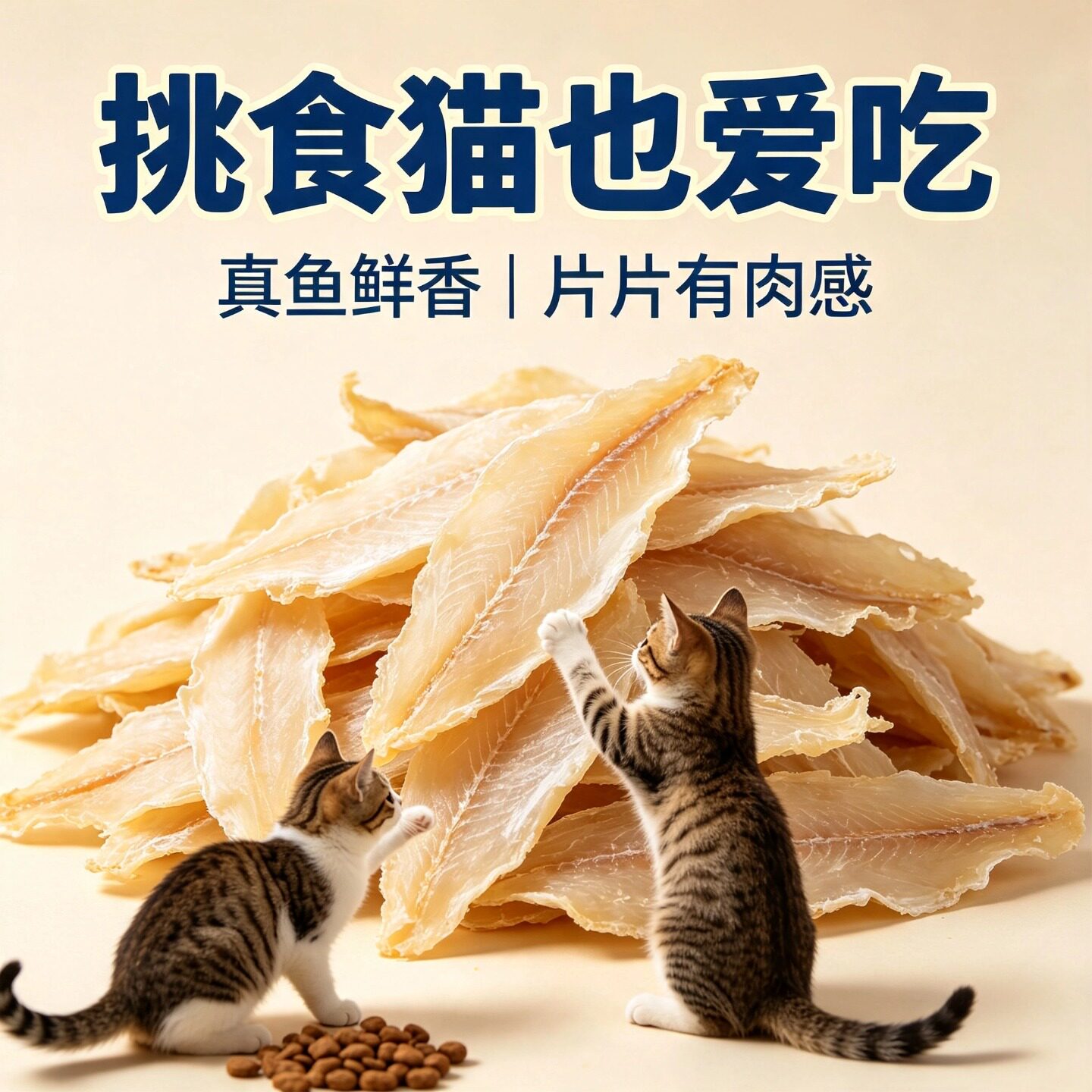 【冻干鳕鱼】猫咪营养磨牙洁齿粮图片