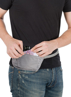 GOX隐形腰包多功能护照证件包防扫描出国旅行贴身防盗防偷钱包