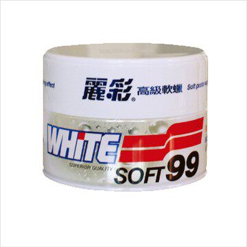 原装SOFT99丽彩白蜡软蜡汽车蜡去污防酸雨上光防水白车专用蜡