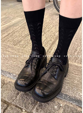 ELEVEN法式复古！03/27  新品 26FW 擦色做旧小皮鞋 德比鞋女