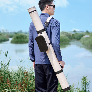 1.25米1.35米硬壳鱼竿包防水轻便鱼竿桶钓鱼包轮包伞包路亚竿包新