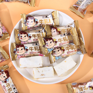 不二家低糖鲜牛奶牛轧糖原味海盐味结婚喜糖喜饼办公室休闲小零食