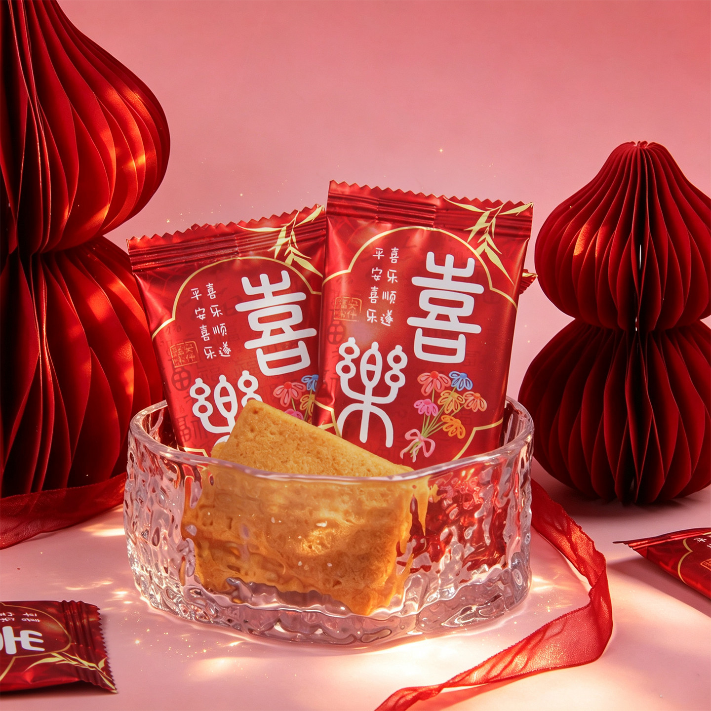 京特干烙蛋糕结婚订婚饼干喜饼伴手礼点心下午茶散装批发小零食