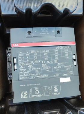 ABB交直流接触器1SFL607002R1311 AF370-30-11-13全新原装请询价