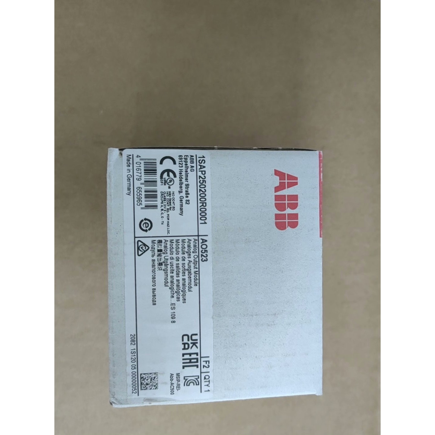 AO523 1SAP250200R0001 ABB模块全新原装拍前请询价
