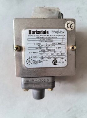 德国巴士德Barksdae压力开关E1H-H15-S0010全新原装拍前请询价