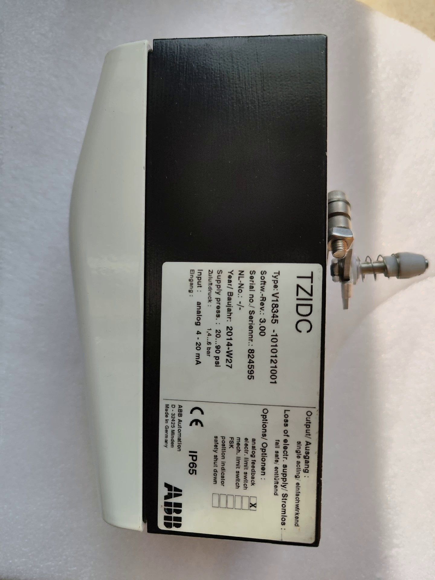 abb阀门定位器 v18345-1010121001 仅上机全新原装拍前请询价