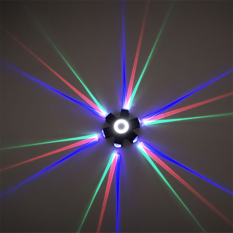 LED户外防水聚光壁灯KTV清吧餐厅七彩造型背景围墙洗墙彩色氛围灯