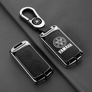 适用雅马哈摩托车钥匙套NMAX155 xmax300男YAMAHA高档锁匙壳扣包