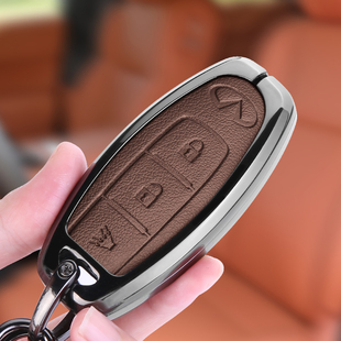 适用英菲尼迪QX50钥匙套Q50L高档qx60/q70/g25车QX30包ESQ改装扣