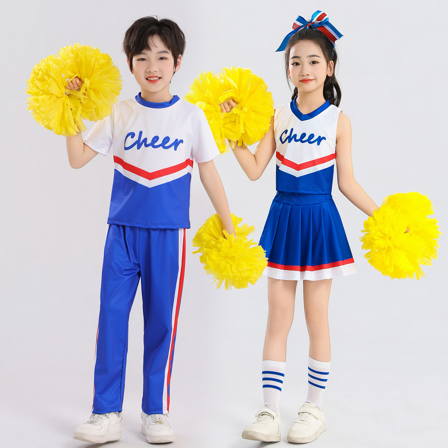 儿童啦啦队服装演出服运动会