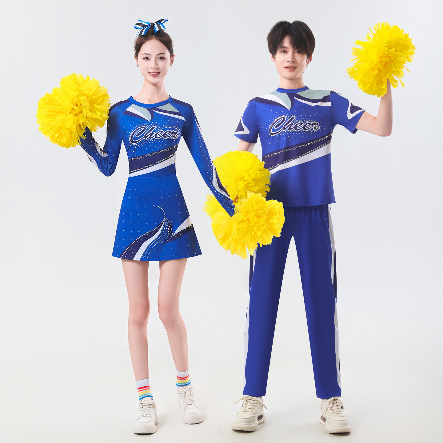 专业成人啦啦操竞技服女款分体套装大学生运动会操团体比赛表演服