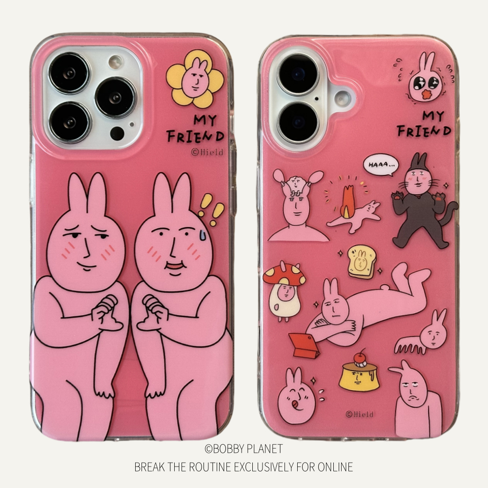 《高品质》粉色兔子手机壳