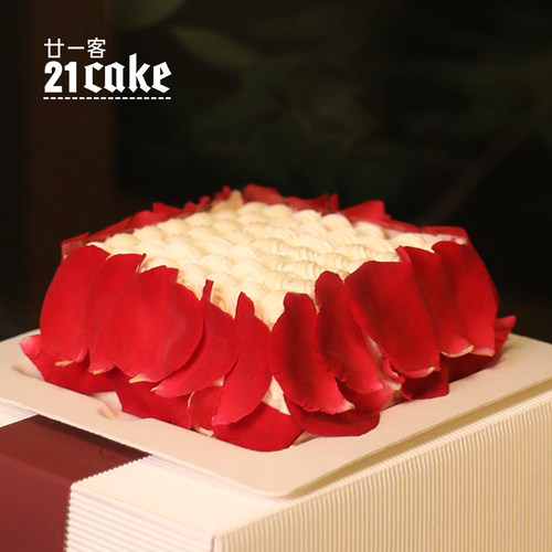 21cake深爱水果生日蛋糕同城配送北京上海动物奶油蛋糕