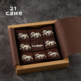 21cake马年蛋糕黑巧岩石生日蛋糕同城配送北京上海巧克力新年蛋糕