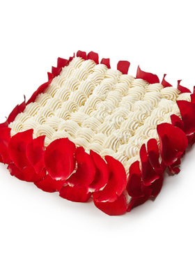 21cake深爱水果玫瑰夹心生日蛋糕同城配送北京上海动物奶油蛋糕