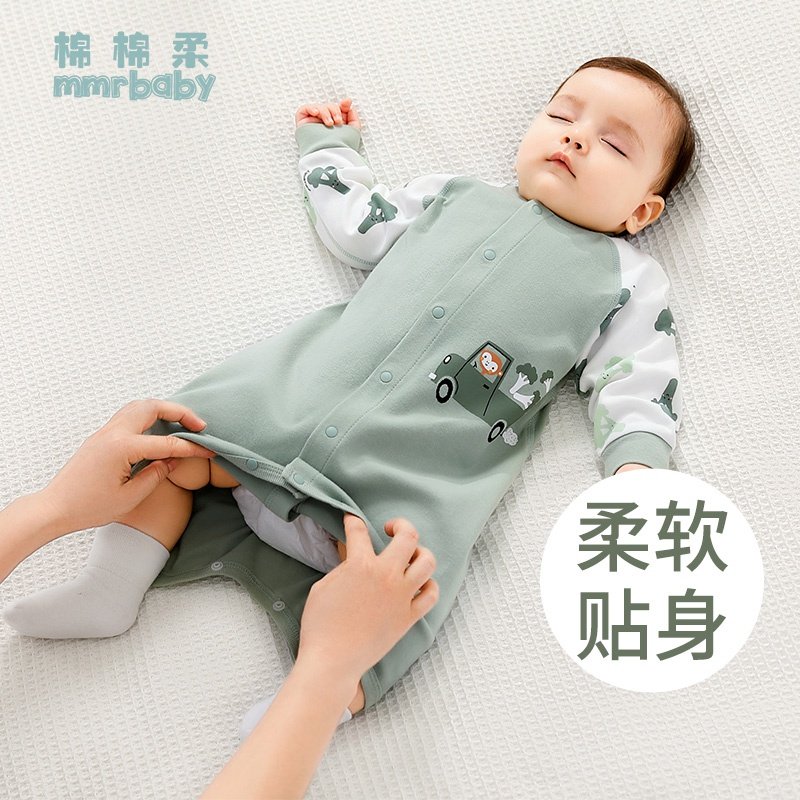 婴儿睡衣秋冬宝宝睡袍秋季纯棉长袖男女儿童睡裙春秋幼儿衣服秋装