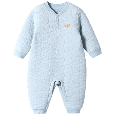 儿童连体睡衣冬季纯棉保暖衣夹棉