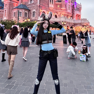 疯狂动物城朱迪兔子警官cosplay服成人女万圣节动漫人物角色扮演
