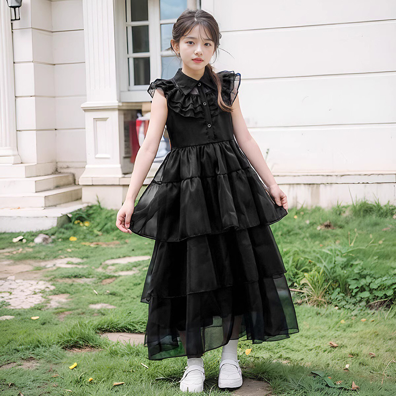 万圣节服饰儿童服装亚当斯连衣裙