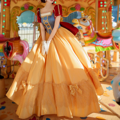 白雪公主裙cosplay服万圣节服装女装衣服迪士尼成人穿搭服饰套装