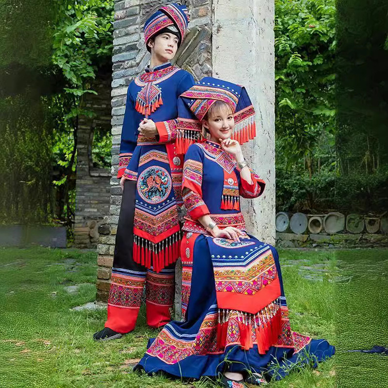 三月三广西壮族服装成人图片