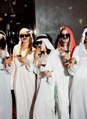 万圣节cos服装中东迪拜土豪成人女装扮阿拉伯衣服生日主题派对服