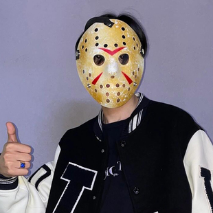 万圣节杰森面具cos曲棍球冰球恐怖法老表演头套面罩男士全脸吓人