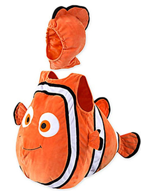 万圣节儿童cos服小丑鱼衣服动物服装玩偶服男童服饰海底总动员