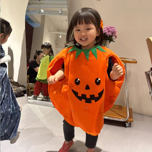 南瓜服装儿童万圣节装扮衣服角色扮演服饰男童女童cos服2026新款