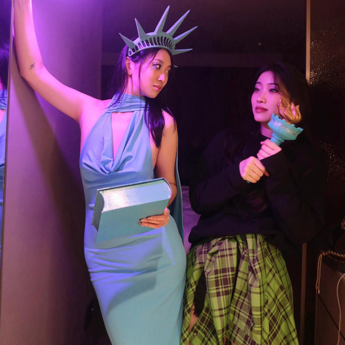 自由女神cos服万圣节演出表演服装衣服女装服饰舞台成人装扮套装