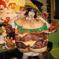Halloween costume, sausage, hot dog, hamburger, tomato, doll costume, cosplay, funny clothes, costume for adults thumbnail 3