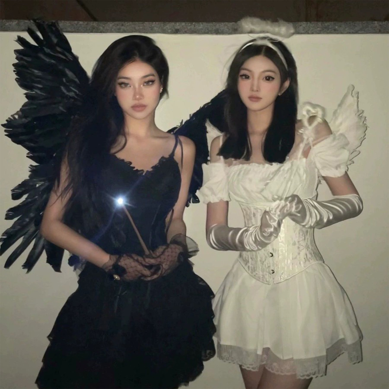 万圣节cosplay服成人恶魔连衣裙