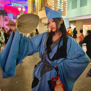 万圣节cosplay服济公古装乞丐服装女装衣服成人角色扮演服饰套装