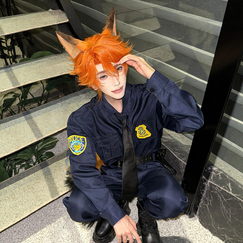 尼克狐尼克cos服疯狂动物城兔子警官万圣节成人服装服饰装扮衣服