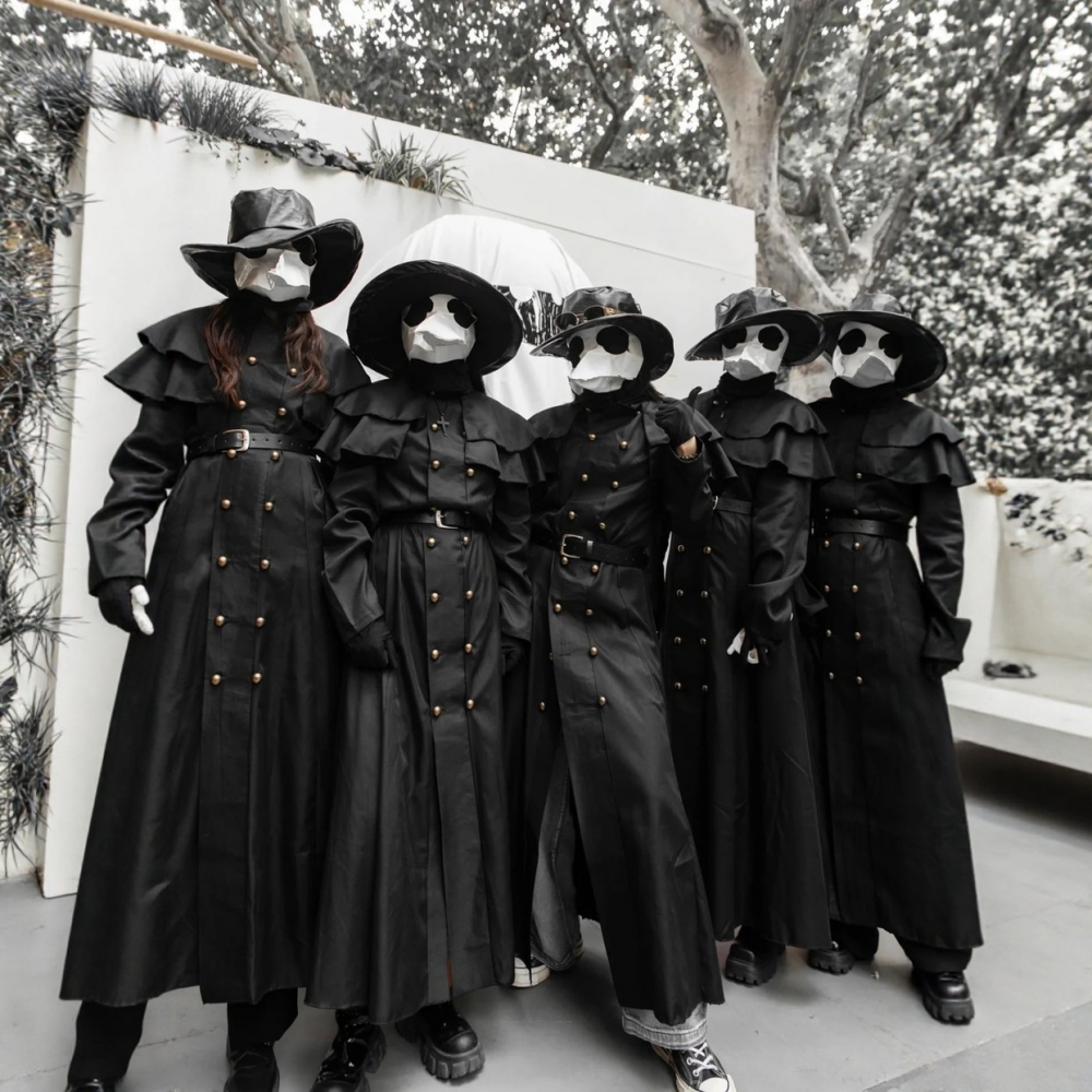 瘟疫医生cosplay服鸟嘴万圣节成人服装衣服装扮中世纪蒸汽朋克风