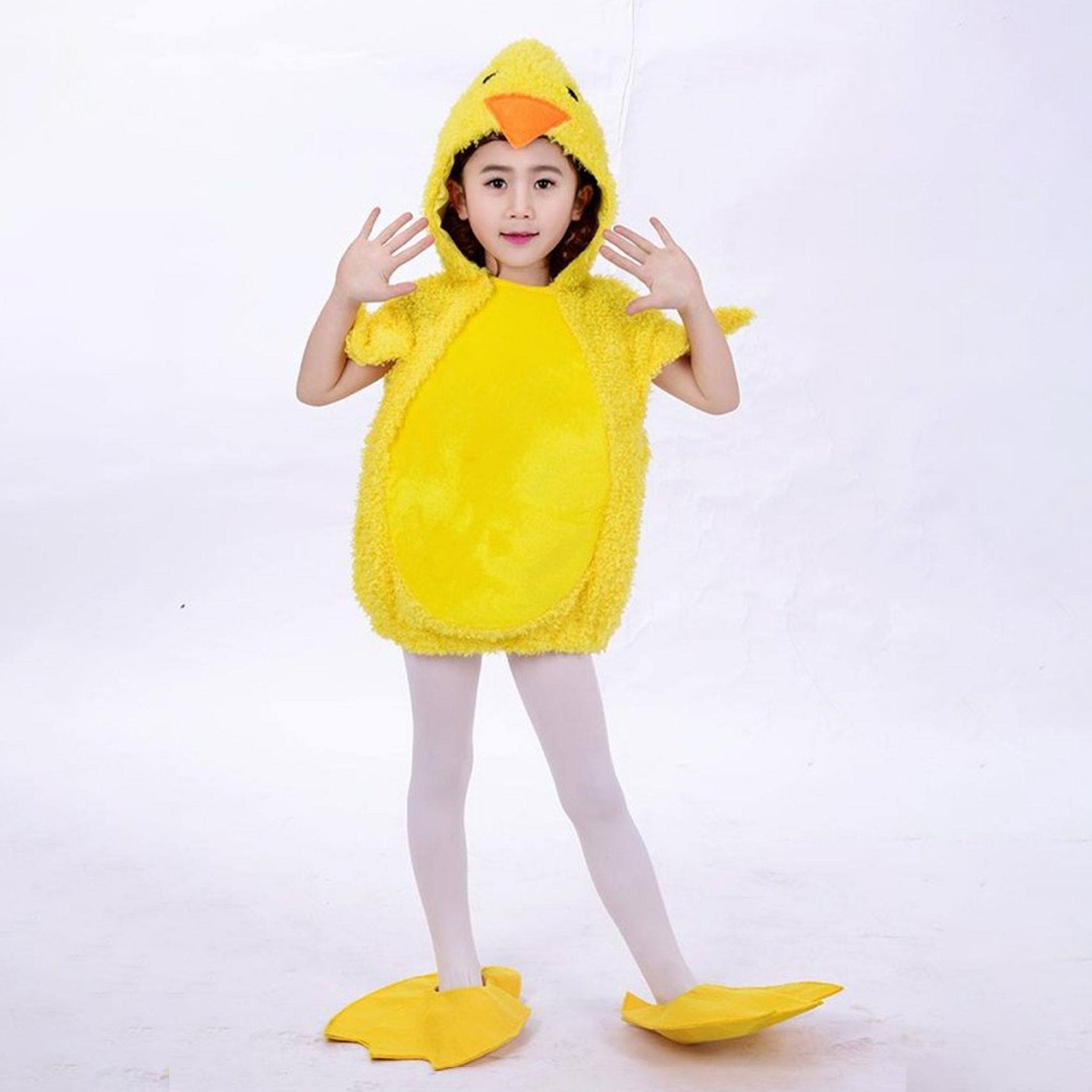 小鸡演出服六一儿童表演服装鸭子小黄鸭动物舞蹈服幼儿园角色扮演