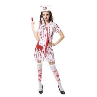万圣节服装成人女cosplay衣服女巫恐怖巫婆恶魔女护士男医生厨师