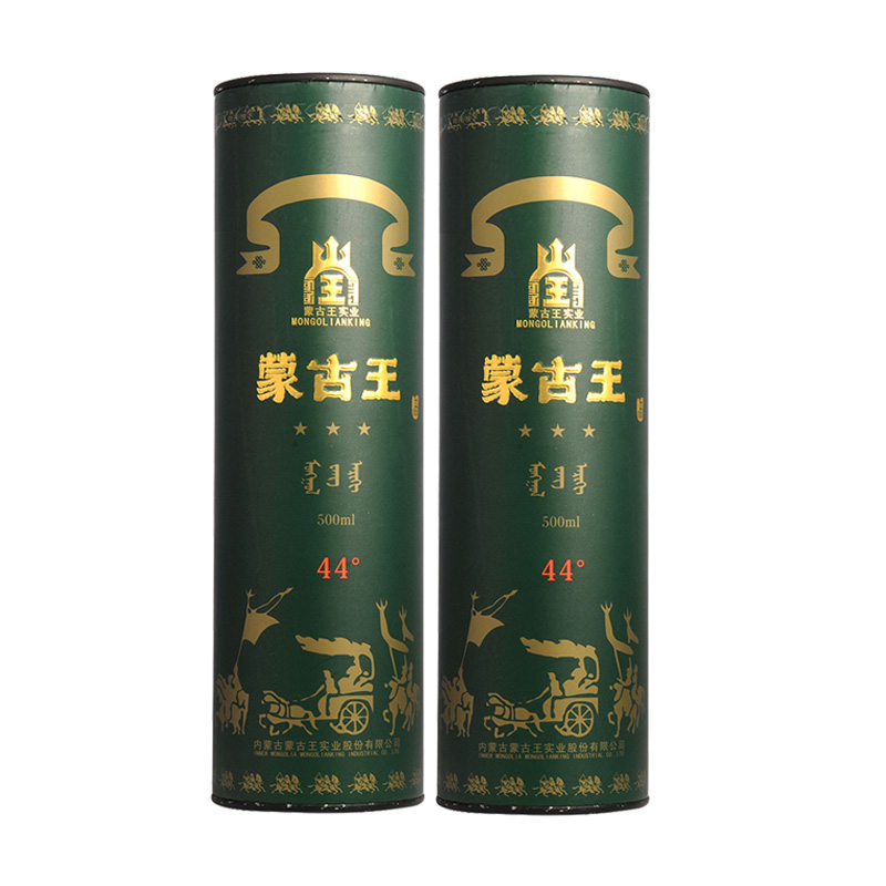 2瓶装蒙古王44度调度绿桶