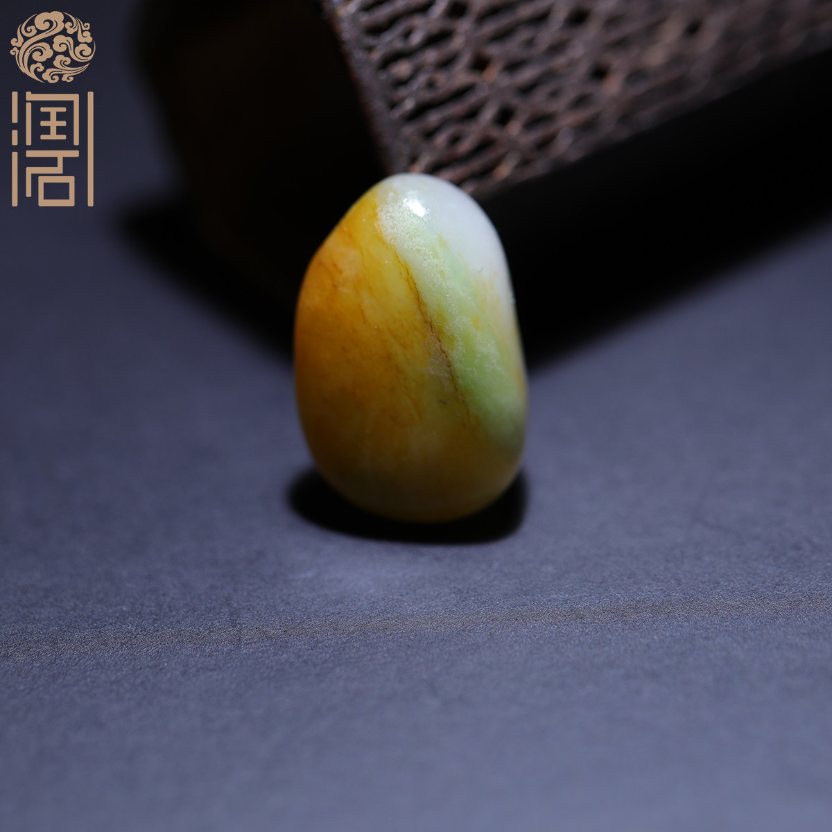 【姑苏润石堂】在售3.6克天然新疆和田玉籽料黄皮白玉小籽原石